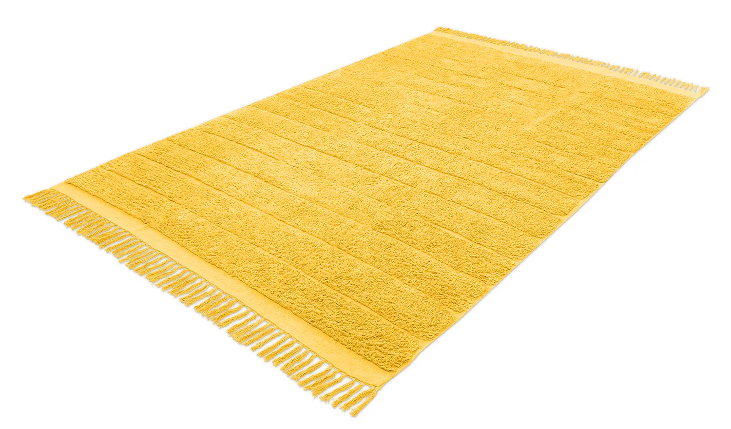 Alfombras de pelo largo - Willow Natural Cotton Shaggy (amarillo)