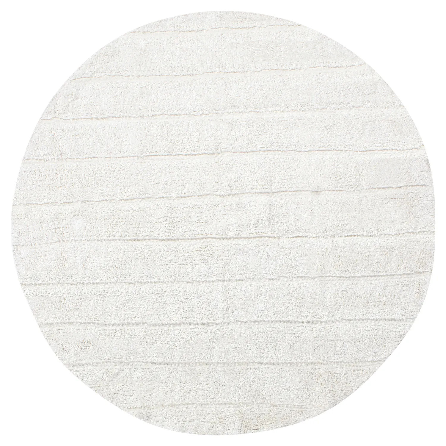 Alfombras redondeadas - Willow Natural Cotton Shaggy (offwhite)