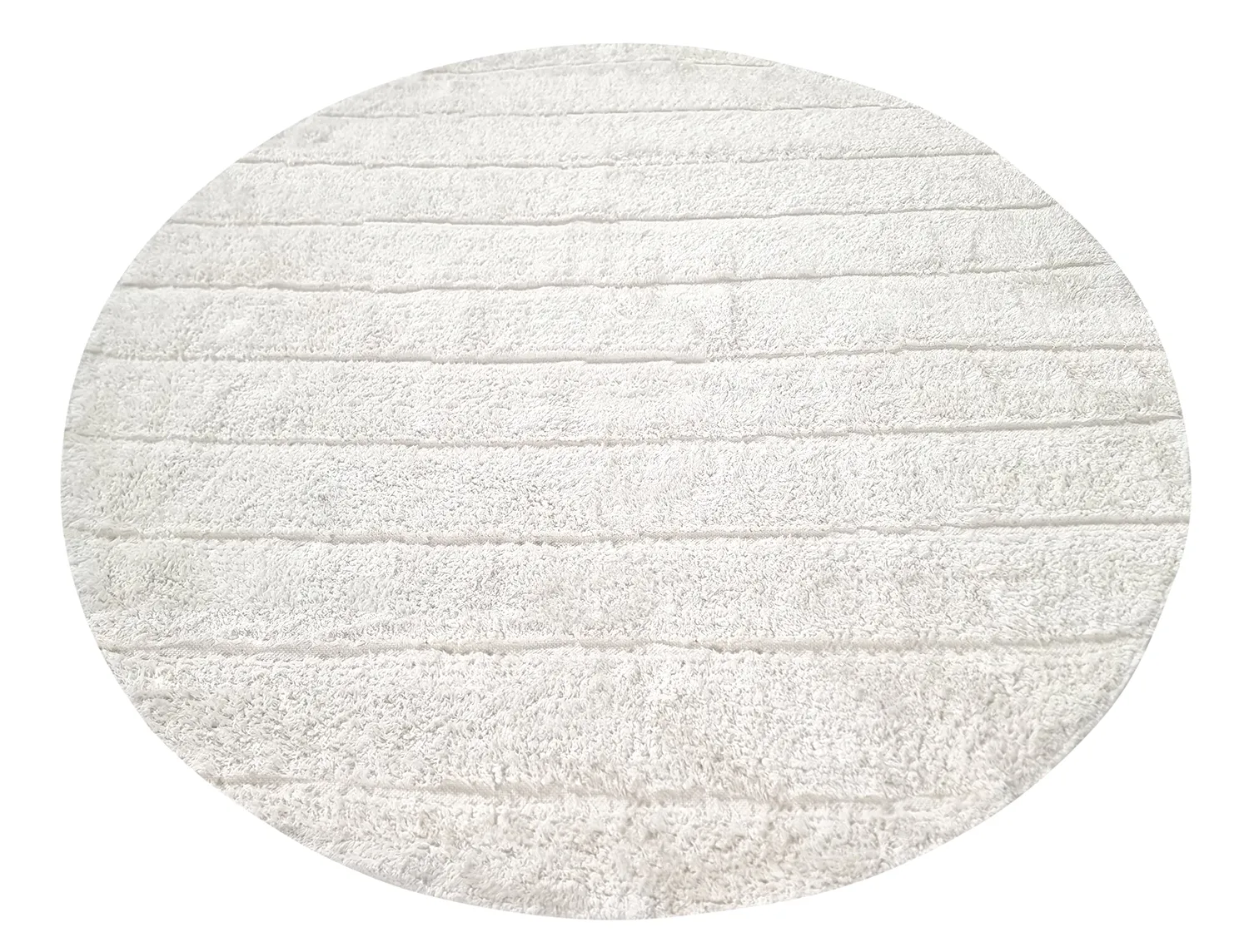 Alfombras redondeadas - Willow Natural Cotton Shaggy (offwhite)