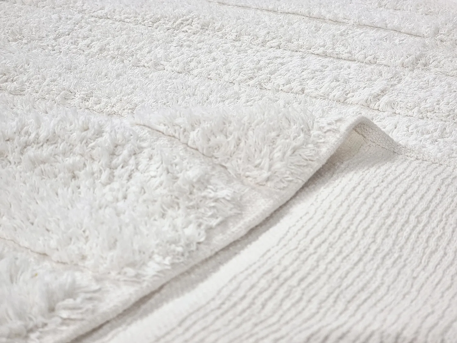 Alfombras redondeadas - Willow Natural Cotton Shaggy (offwhite)