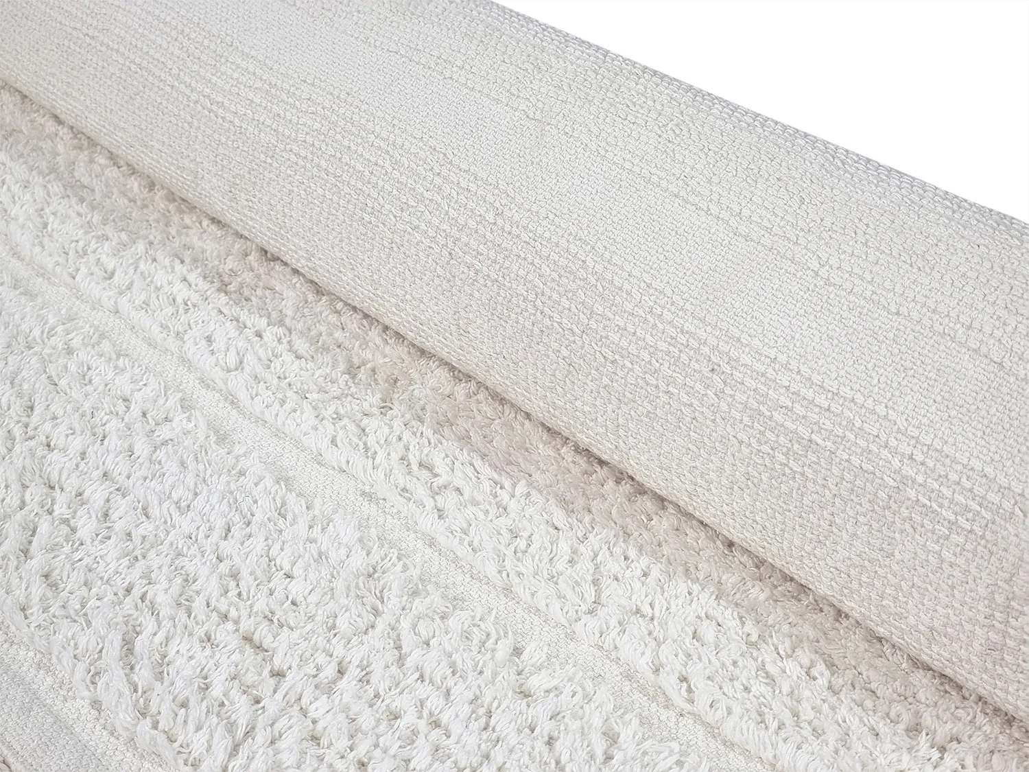Alfombras redondeadas - Willow Natural Cotton Shaggy (offwhite)