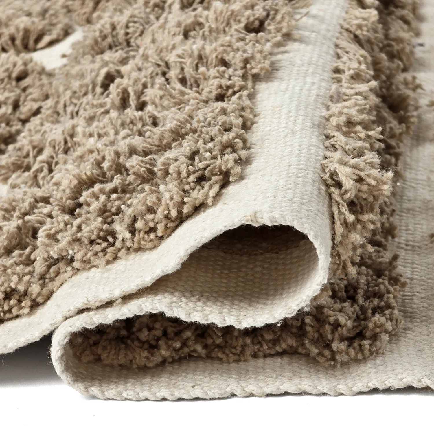 Alfombras de pelo largo - Zola Natural Cotton Shaggy (beige)