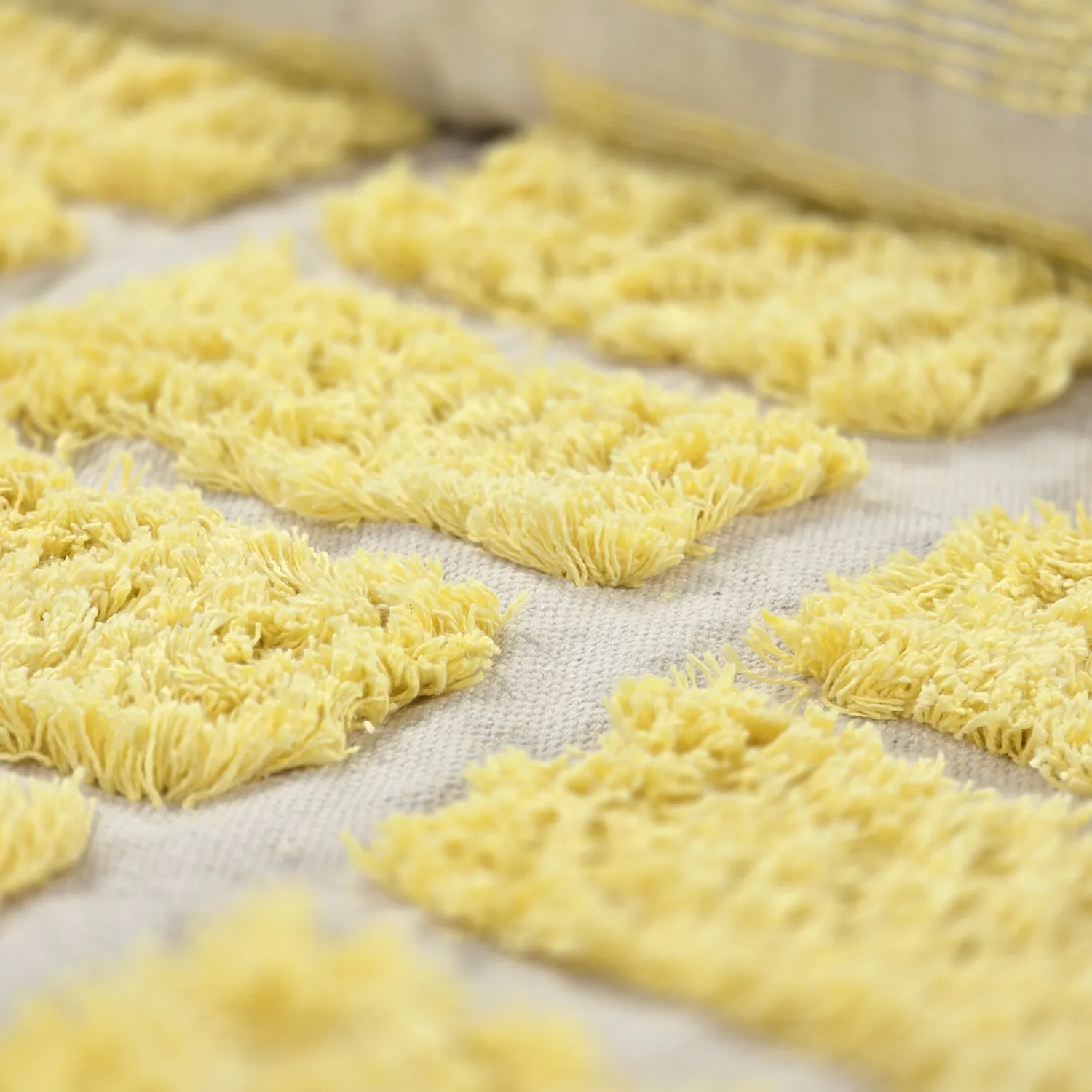 Alfombras de pelo largo - Zola Natural Cotton Shaggy (amarillo)