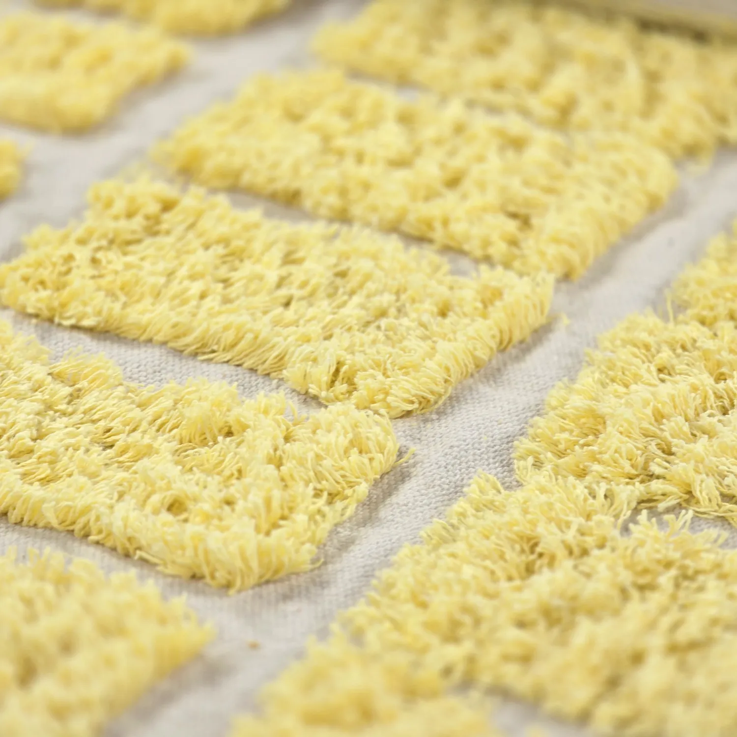 Alfombras de pelo largo - Zola Natural Cotton Shaggy (amarillo)