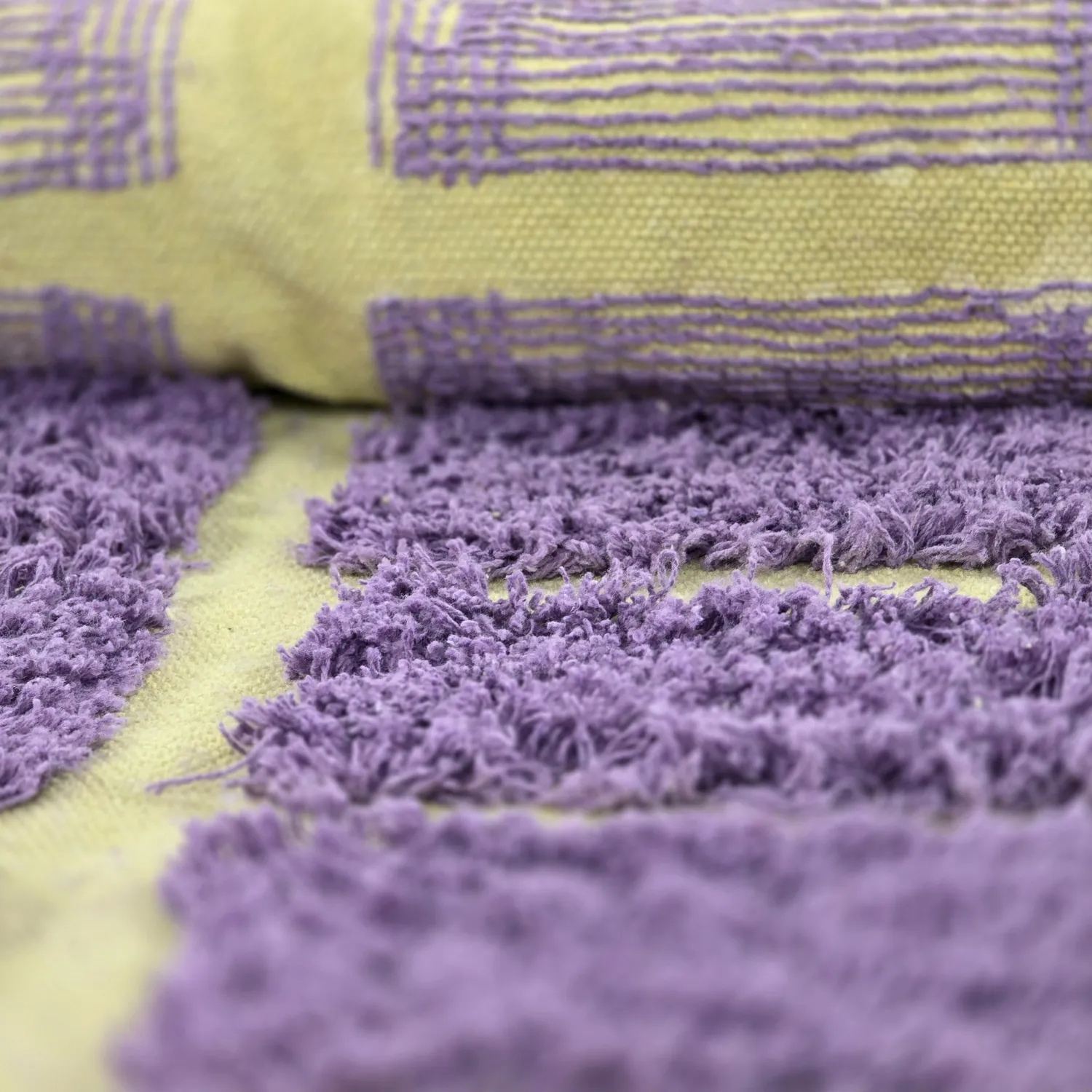 Alfombras de pelo largo - Zola Natural Cotton Shaggy (púrpura)