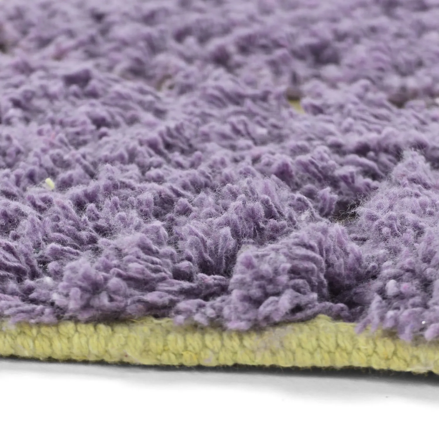 Alfombras redondeadas - Zola Natural Cotton Shaggy (púrpura)