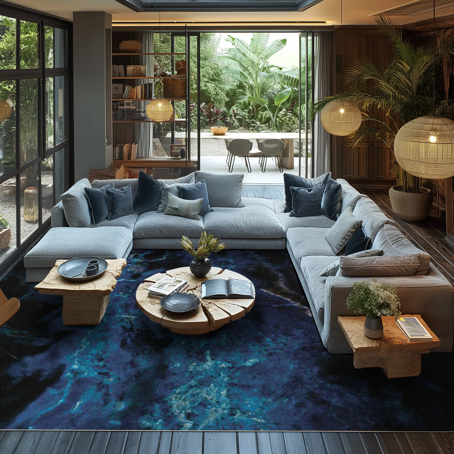 Alfombra Wilton - Zuani (azul oscuro)