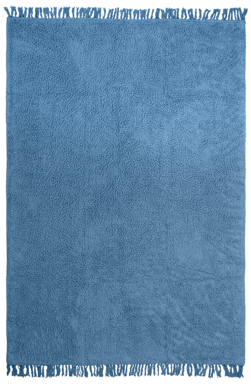 Alfombras de pelo largo - Alba Natural Cotton Shaggy (azul)