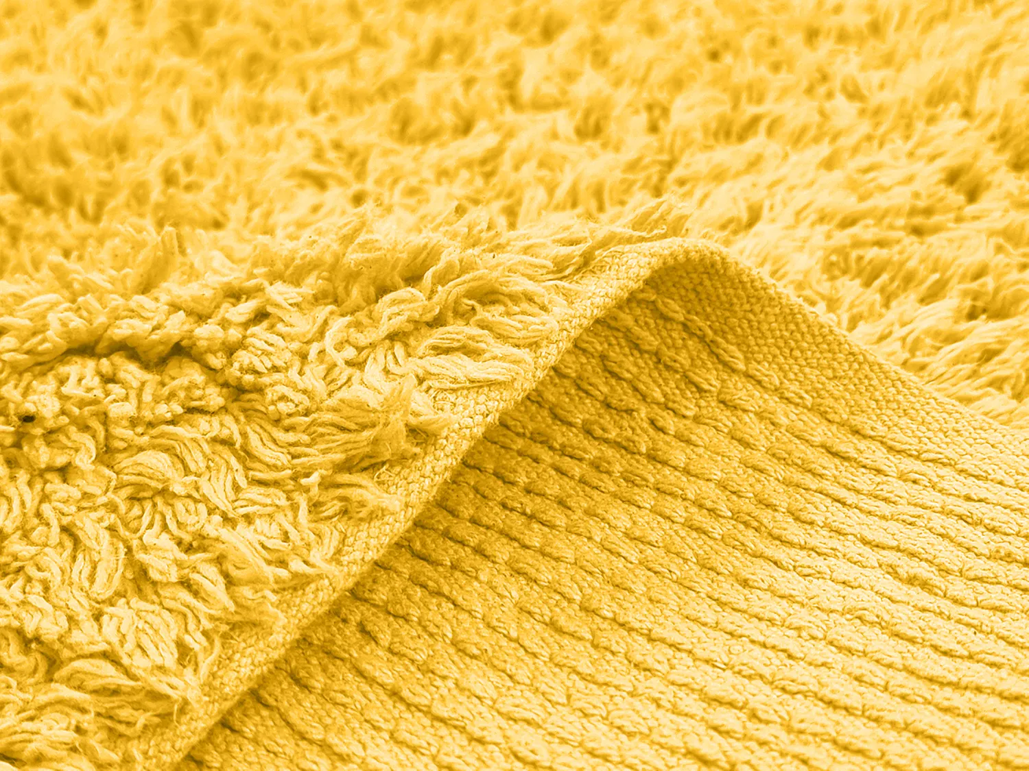 Alfombras de pelo largo - Alba Natural Cotton Shaggy (amarillo)