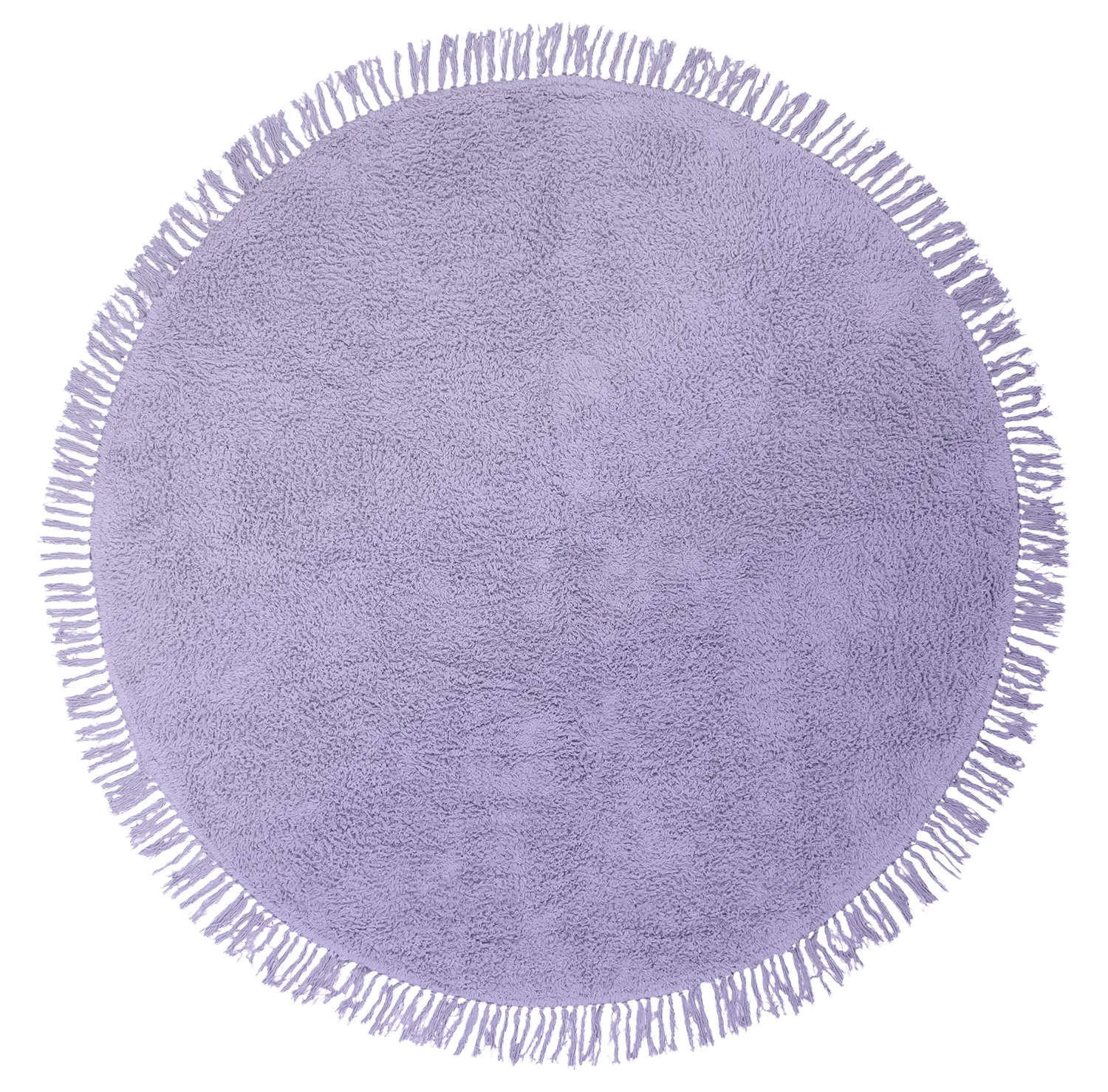 Alfombras redondeadas - Alba Natural Cotton Shaggy (morado)