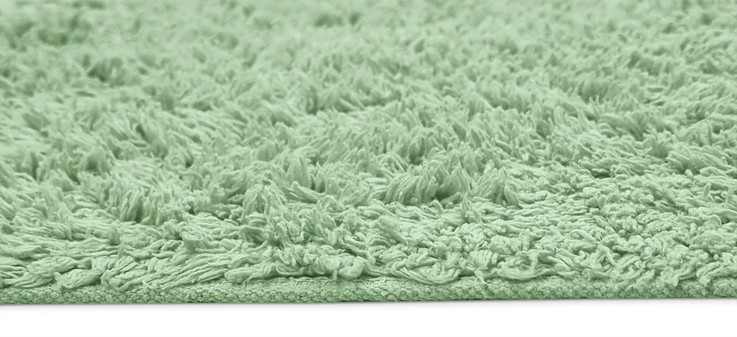 Alfombras de pelo largo - Alba Natural Cotton Shaggy (verde claro)