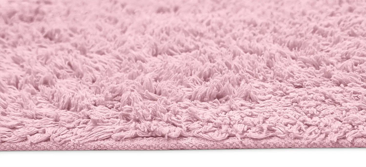 Alfombras de pelo largo - Alba Natural Cotton Shaggy (Rosa claro)