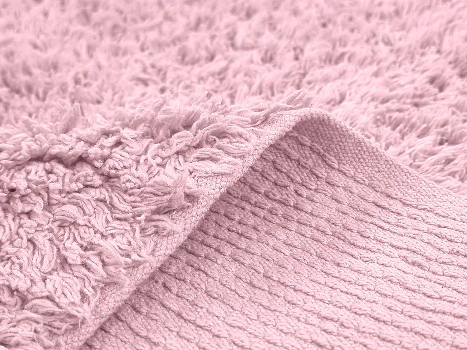 Alfombras de pelo largo - Alba Natural Cotton Shaggy (Rosa claro)