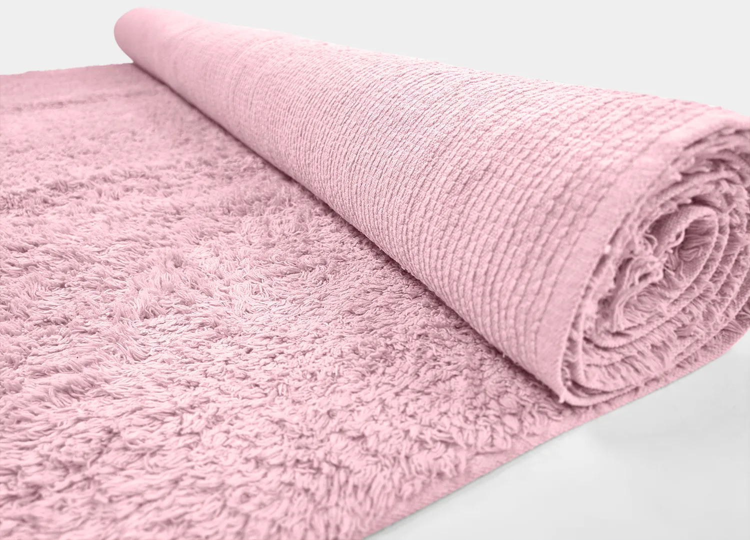 Alfombras de pelo largo - Alba Natural Cotton Shaggy (Rosa claro)