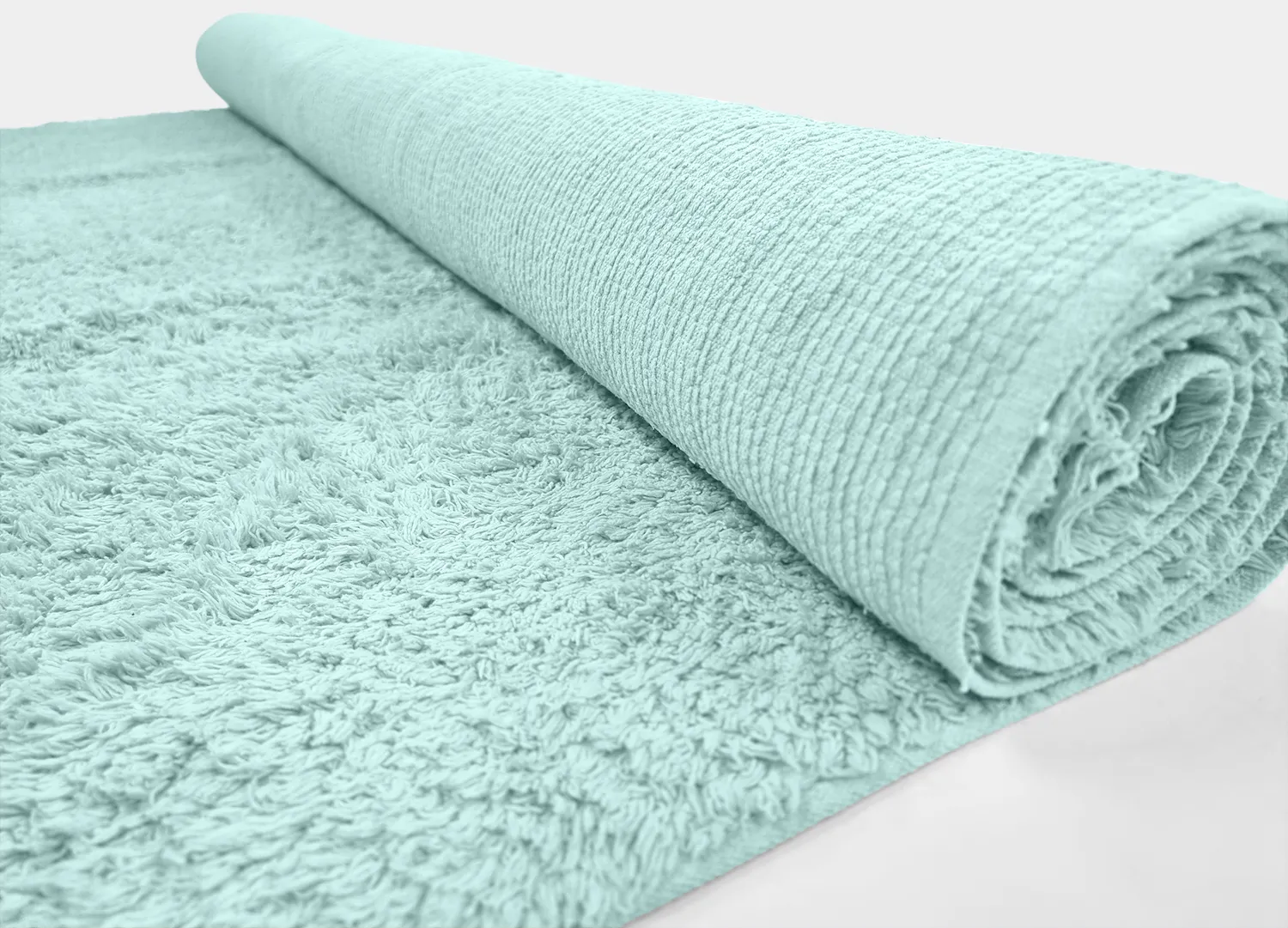 Alfombras de pelo largo - Alba Natural Cotton Shaggy (turquesa)