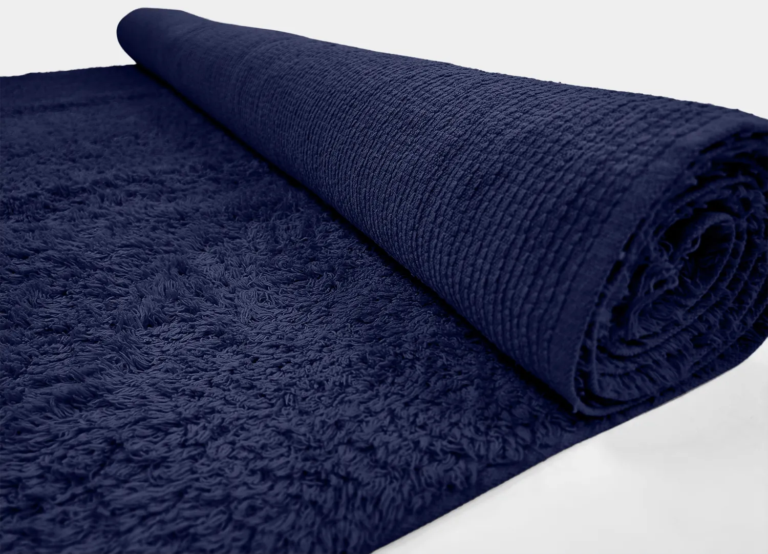 Alfombras de pelo largo - Alba Natural Cotton Shaggy (azul oscuro)