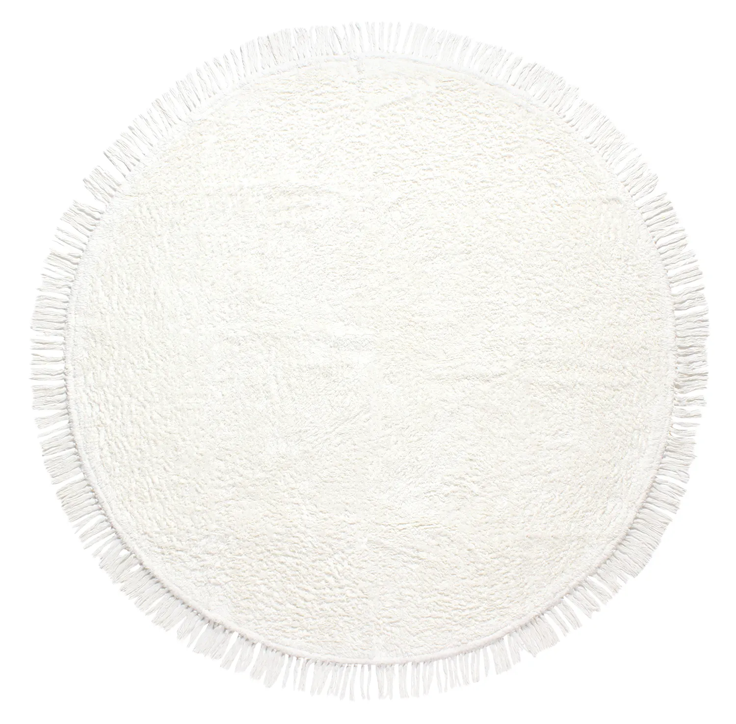 Alfombras redondeadas - Alba Natural Cotton Shaggy (blanco)
