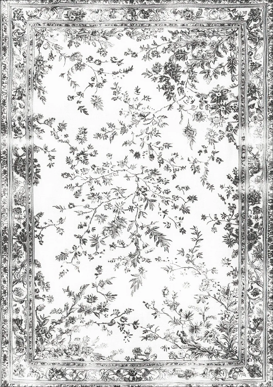 Alfombra Wilton - Tulum (negro/blanco)