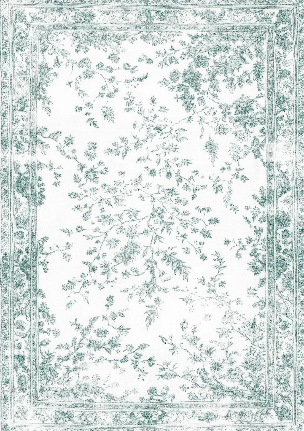 Alfombra Wilton - Tulum (azul claro/blanco)