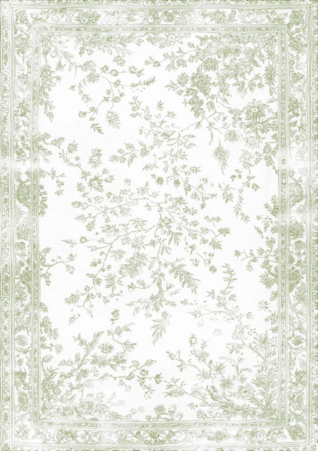Alfombra Wilton - Tulum (verde claro/blanco)