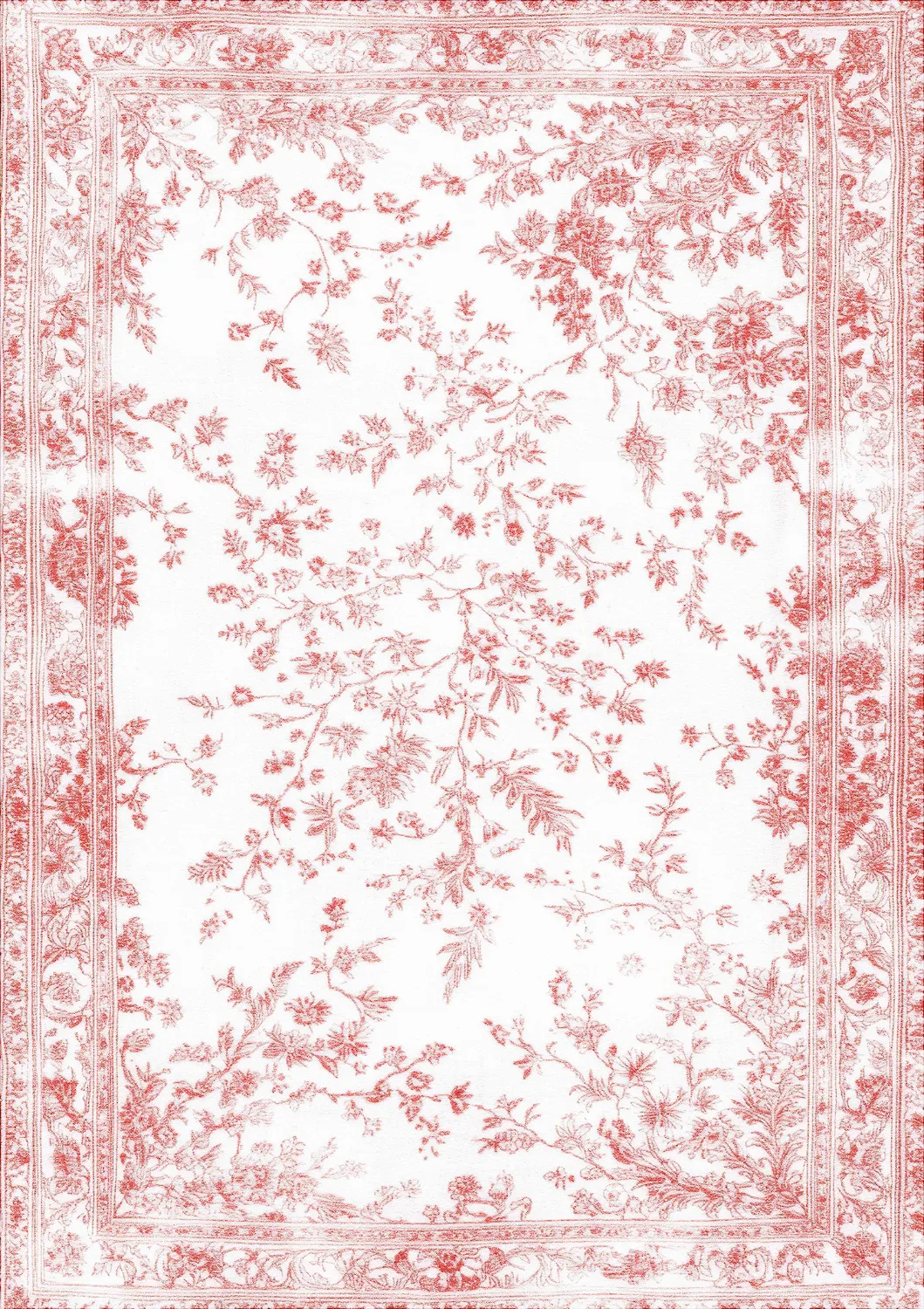Alfombra Wilton - Tulum (rosa/blanco)
