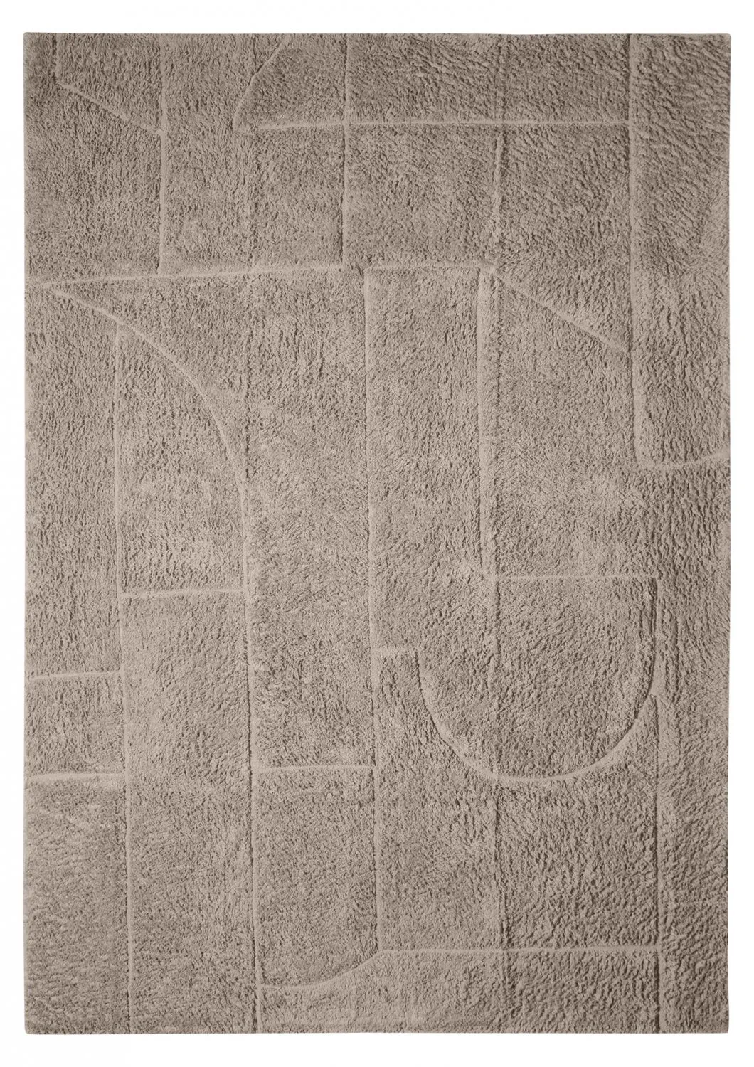 Alfombras de pelo largo - Cremona Natural Cotton Shaggy (gris pardo)