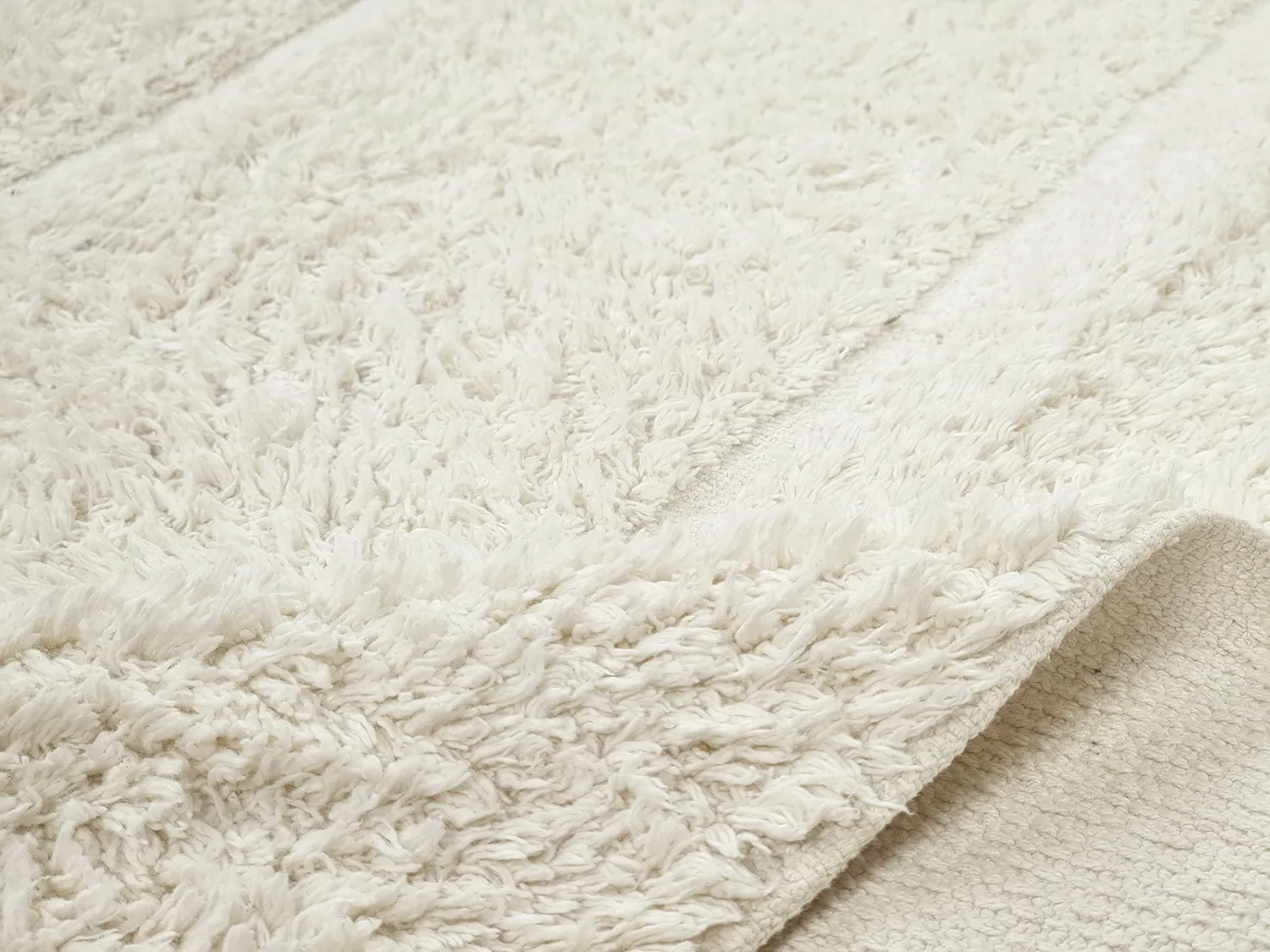 Alfombras de pelo largo - Cremona Natural Cotton Shaggy (offwhite)