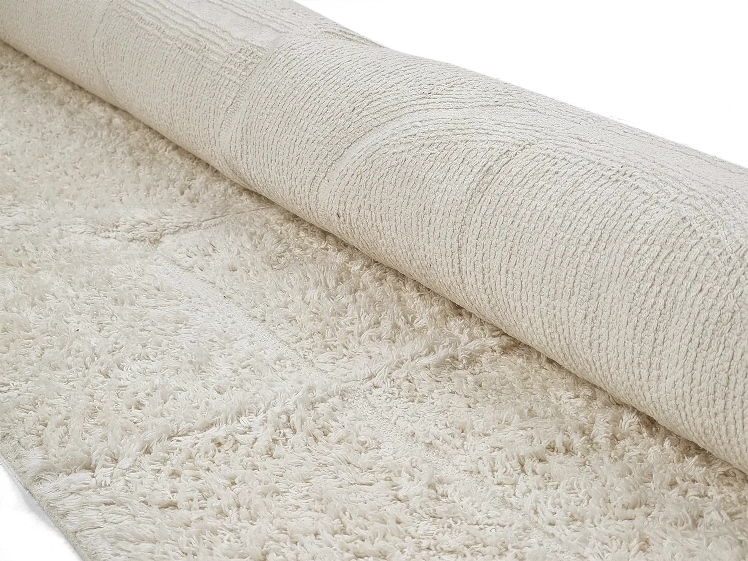 Alfombras de pelo largo - Cremona Natural Cotton Shaggy (offwhite)