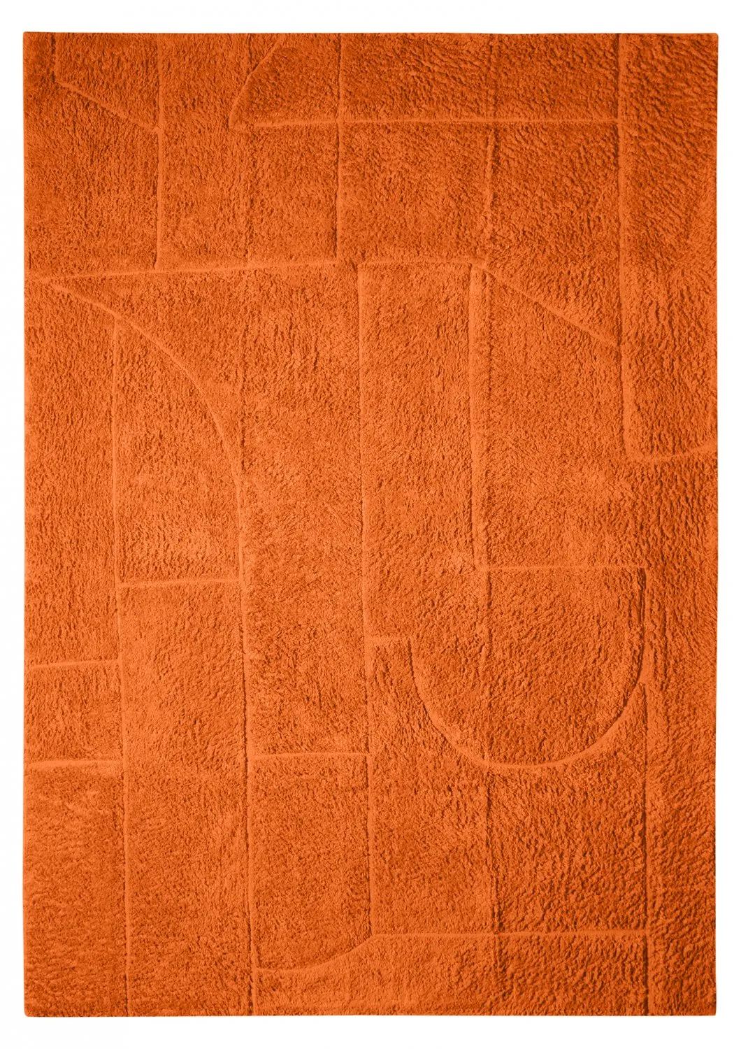 Alfombras de pelo largo - Cremona Natural Cotton Shaggy (naranja)