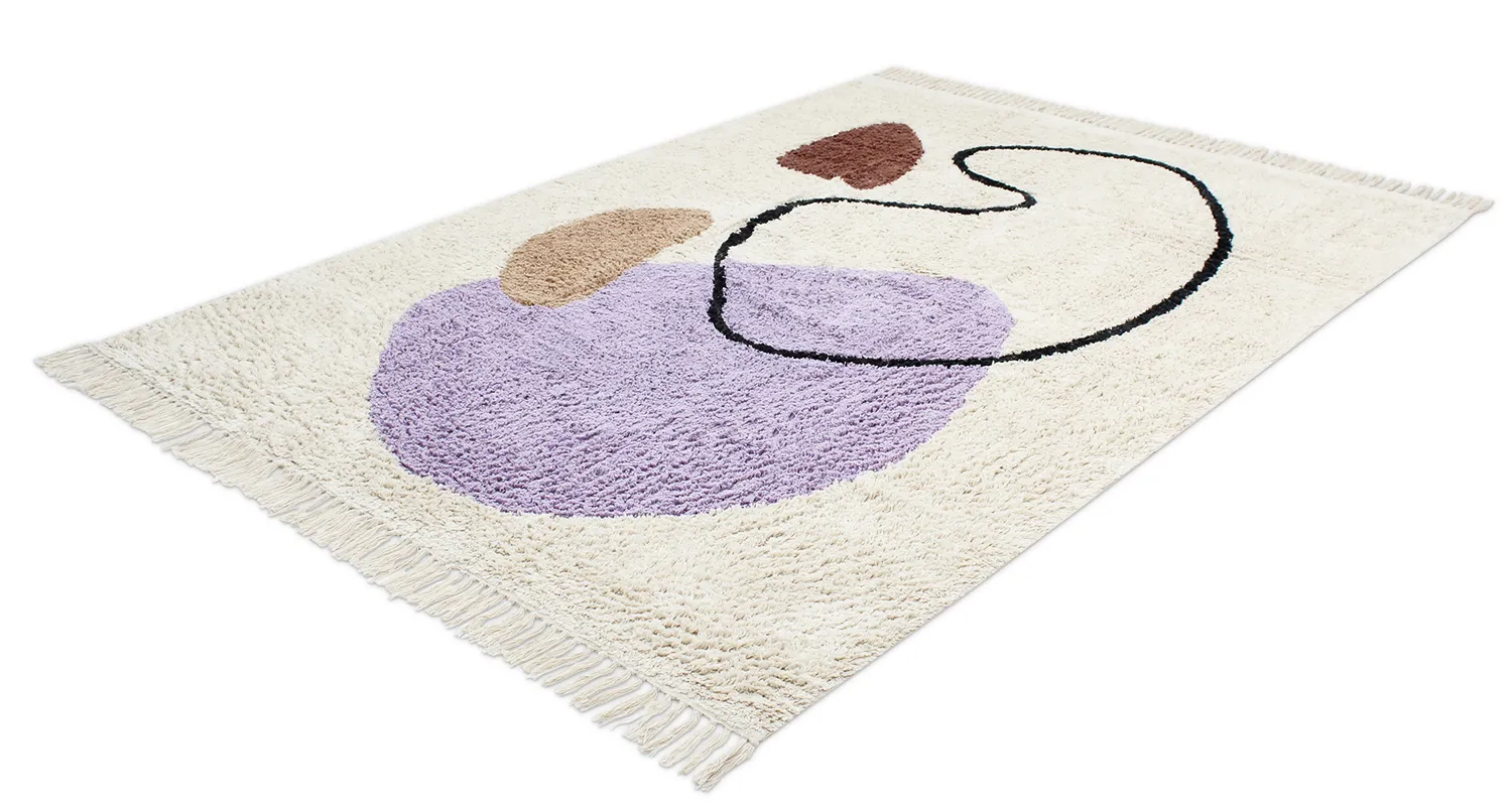 Alfombras de pelo largo - Londa Natural Cotton Shaggy (multi)