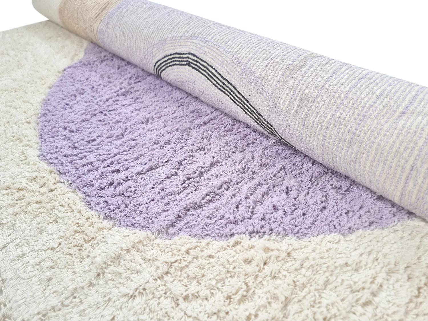Alfombras de pelo largo - Londa Natural Cotton Shaggy (multi)