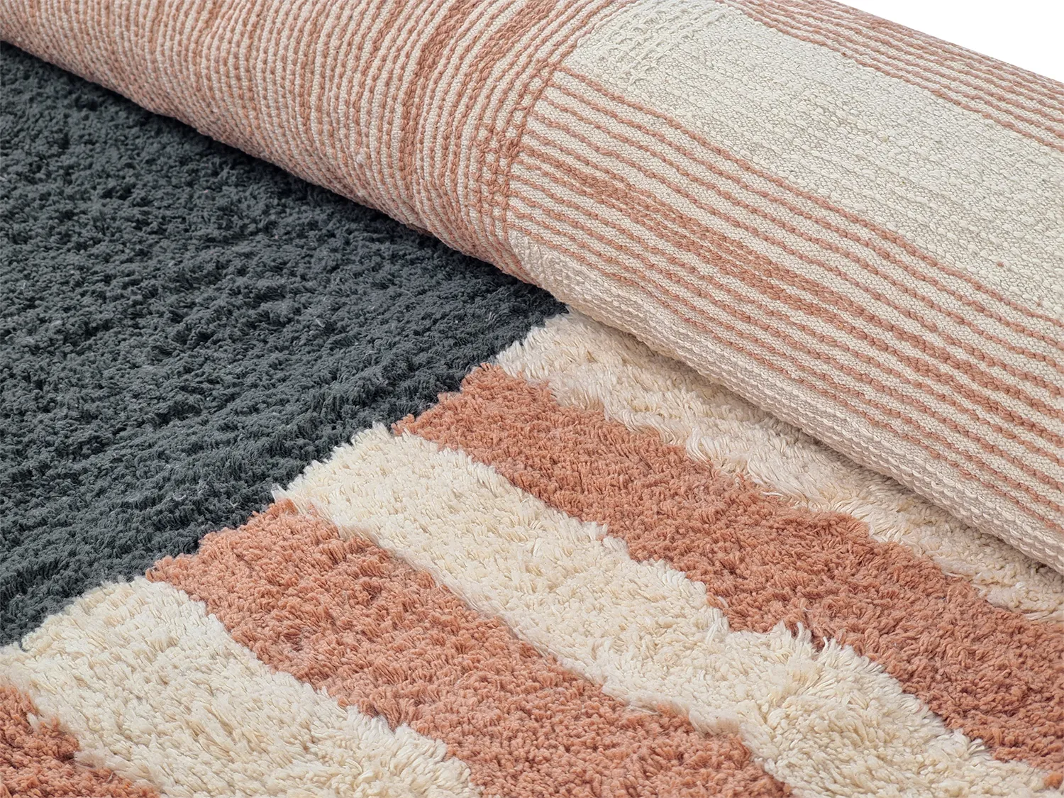 Alfombra ovalada - Osmery Natural Cotton Shaggy (multi)