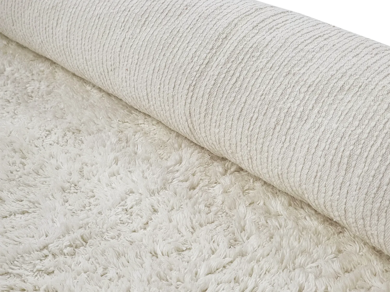 Alfombras de pelo largo - Sion Natural Cotton Shaggy (offwhite)
