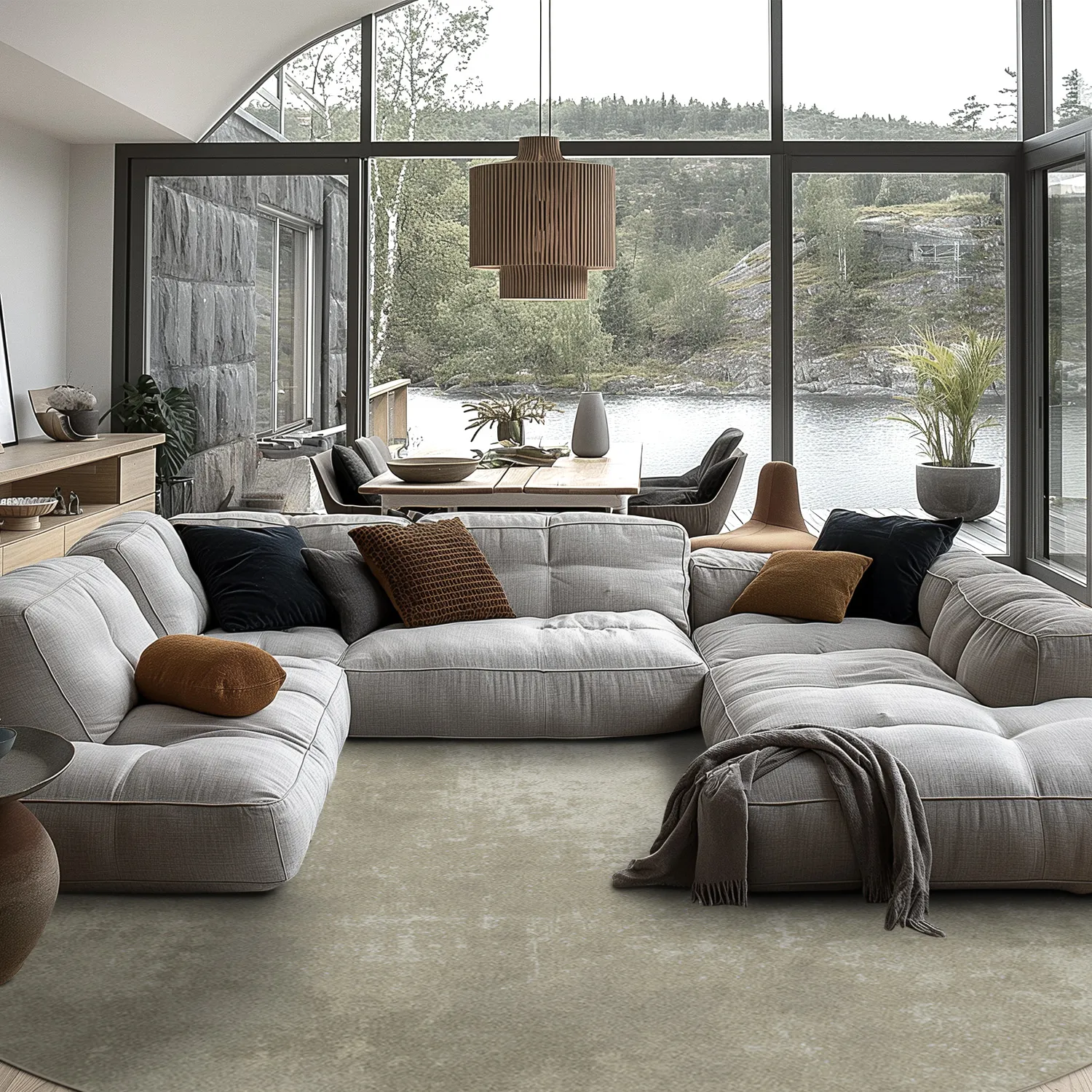 Alfombras redondeadas - Lynton (beige)