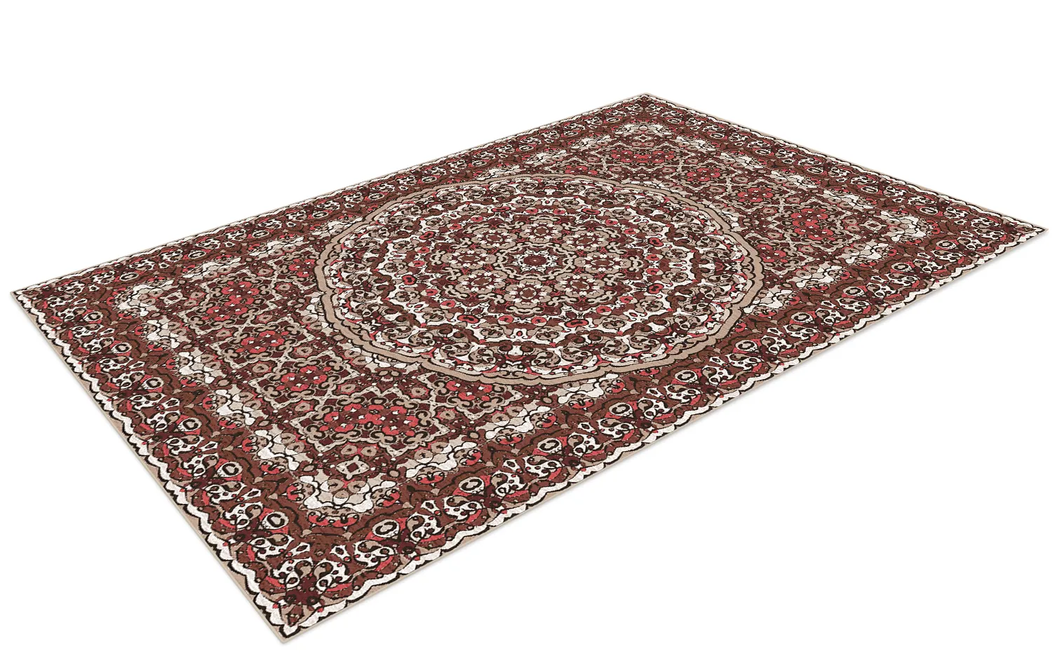 Alfombra Wilton - Odette (rojo/multi)
