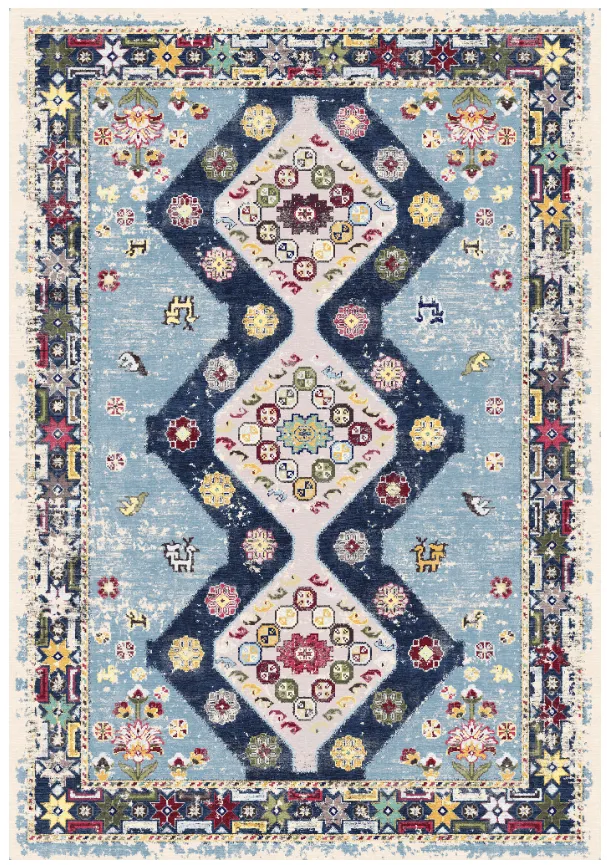 Alfombra Wilton - Mazzarino (azul/multicolor)