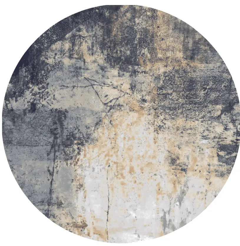 Alfombras redondeadas - Melazzo (gris/multicolor)