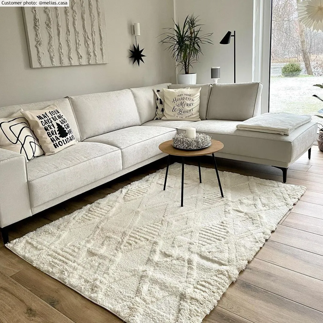 Alfombras de pelo largo - Rostock (offwhite)