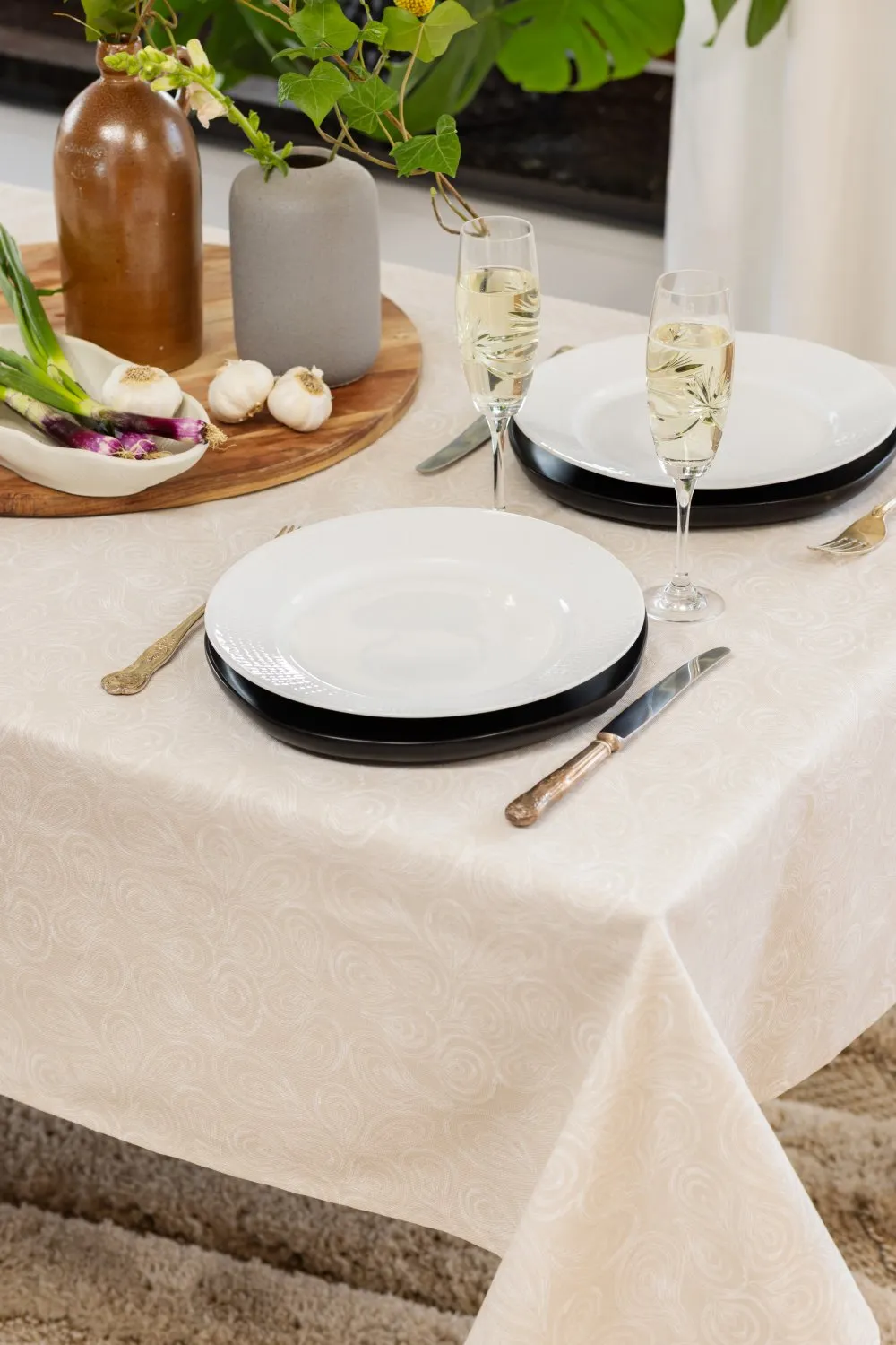Mantel de algodón Merja (beige)