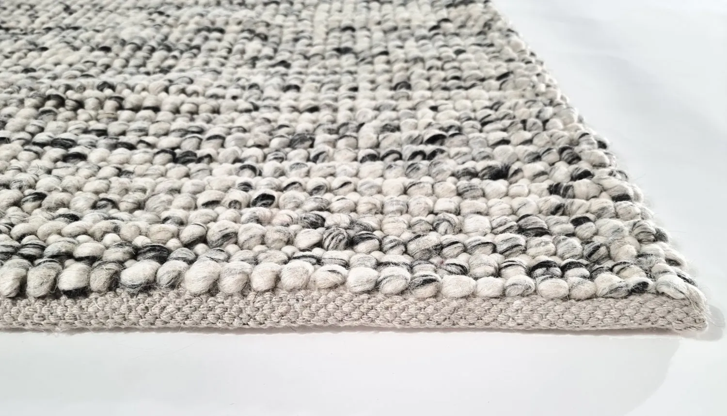 Alfombra de Lana - Mesra (negro/blanco)