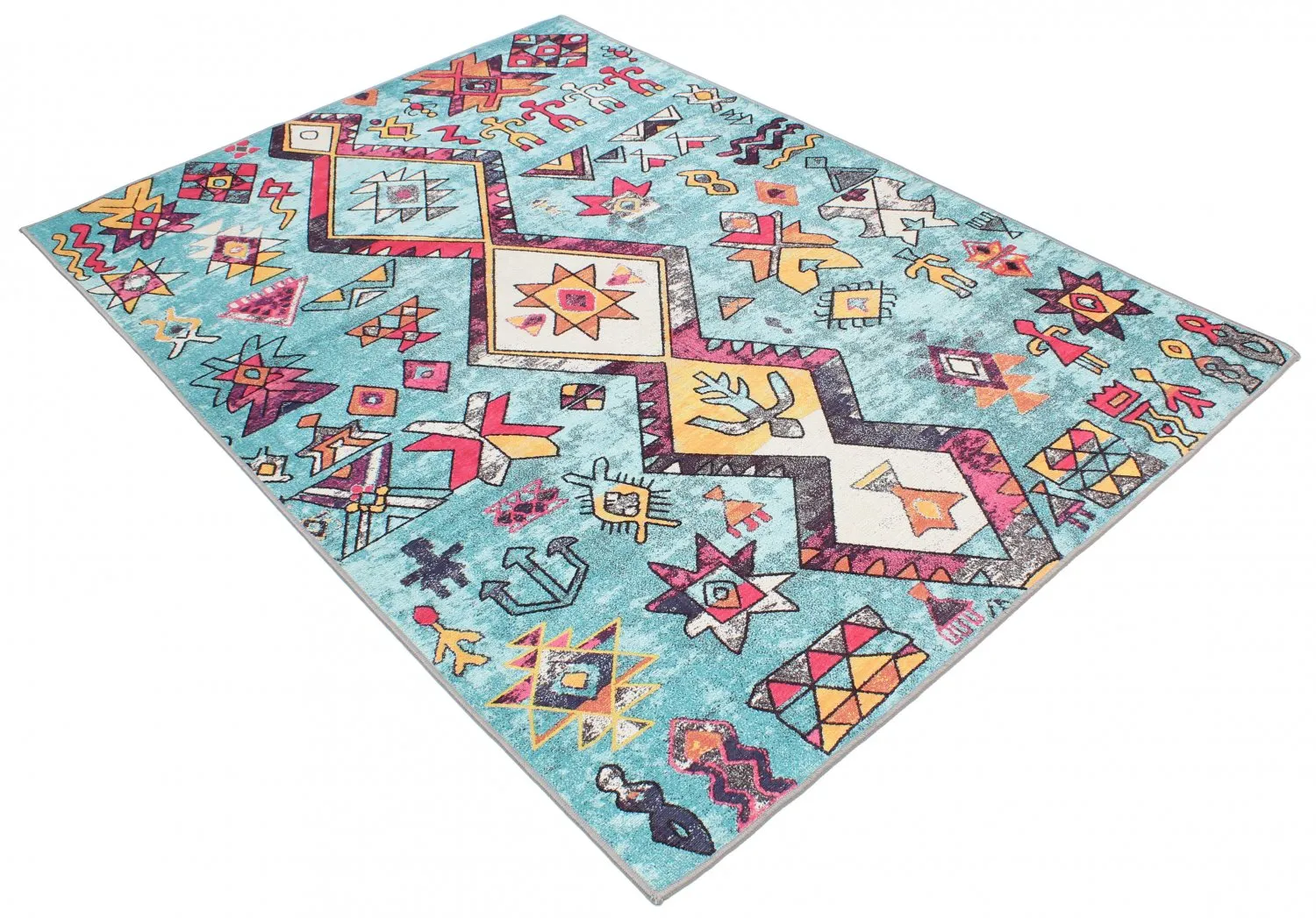 Alfombra Wilton - Misare (azul/multicolor)