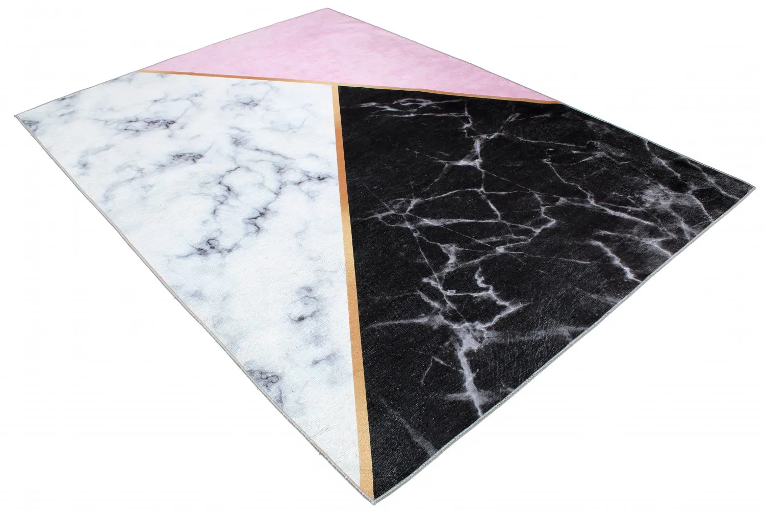Alfombra Wilton - Savino (negro/blanco/rosa)