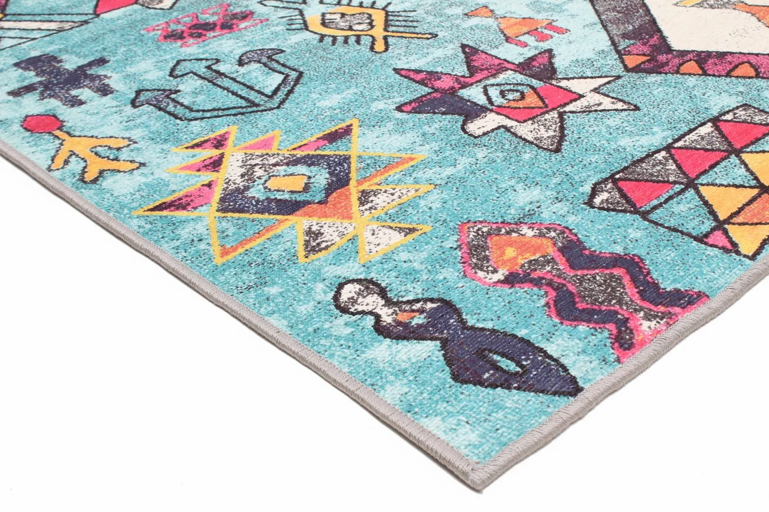Alfombra Wilton - Misare (azul/multicolor)