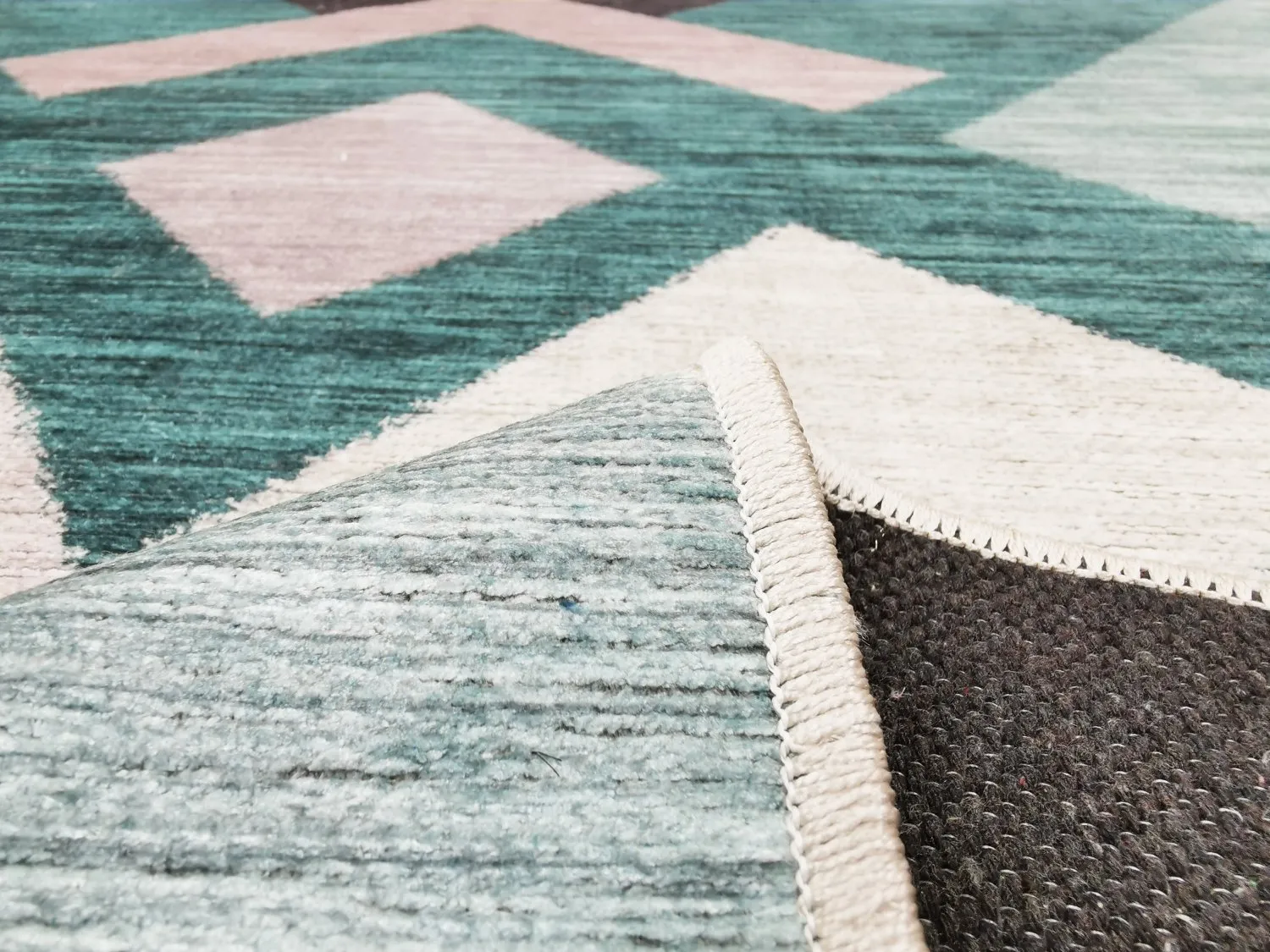Alfombra Wilton - Temara (azul/multicolor)
