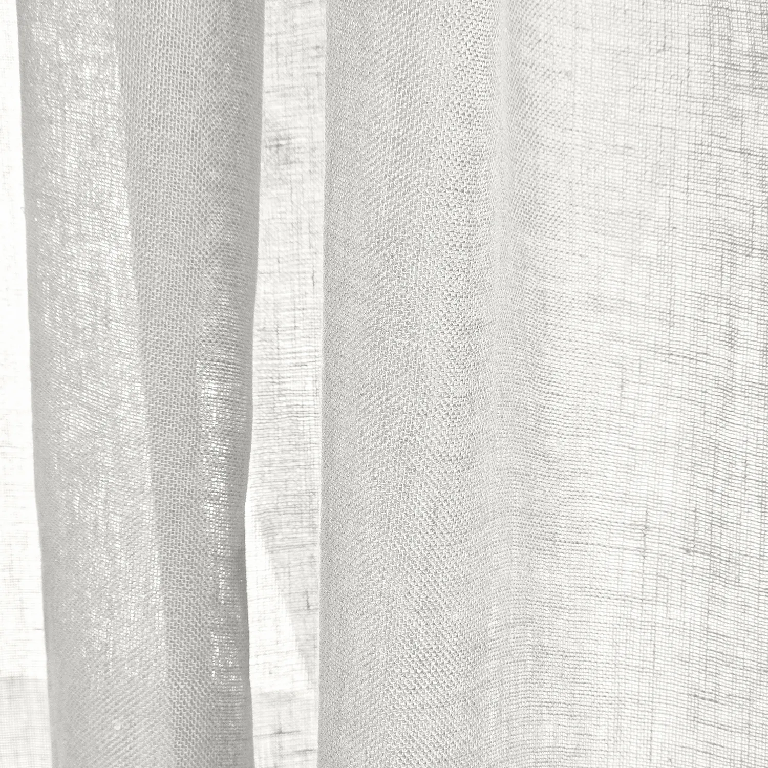 Cortinas Pack de 2 - Cortina de lino Noemi (blanco)