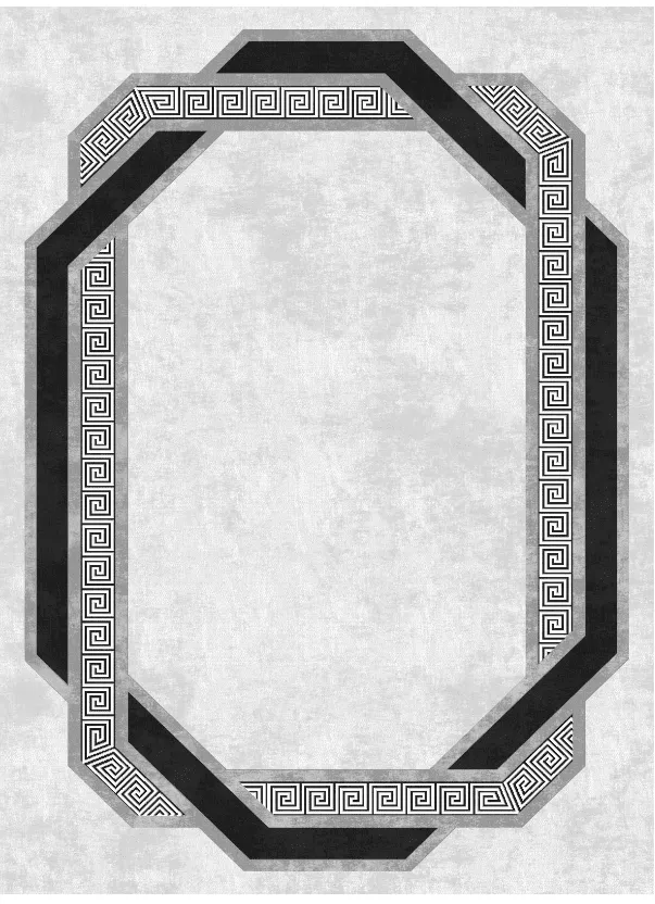 Alfombra Wilton - Olympia (negro/blanco)