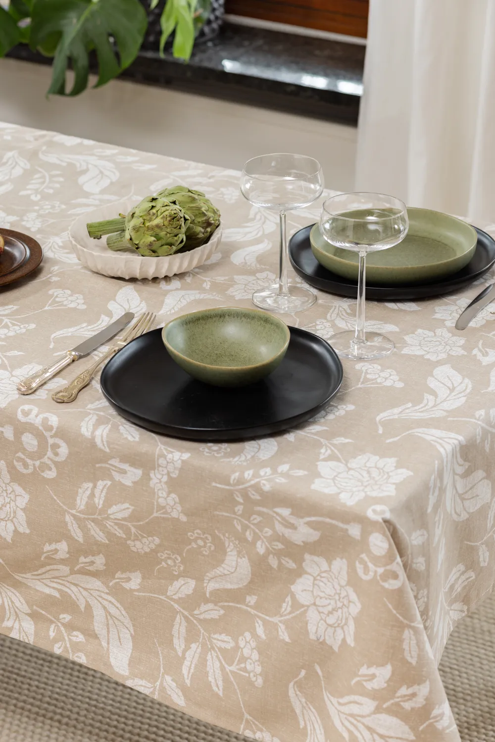Mantel de algodón Onni (beige)