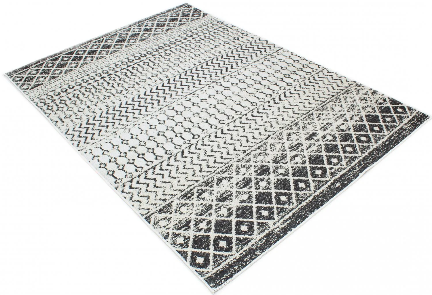 Alfombra Wilton - Ovada (negro/blanco)