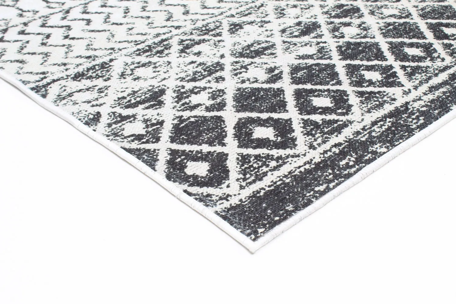 Alfombra Wilton - Ovada (negro/blanco)