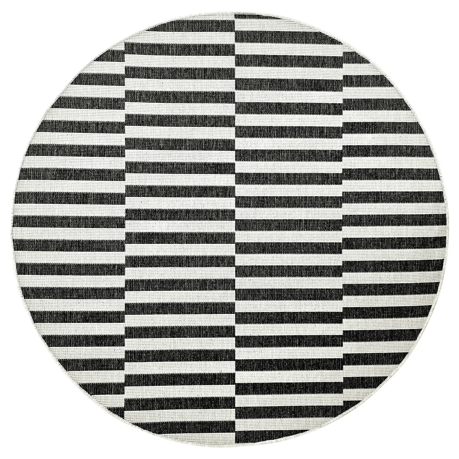 Alfombras redondeadas - Indoor/Outdoor Otto (negro)